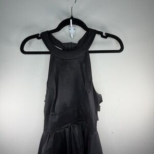 B. Smart Juniors Size 15 Black High Neck, High Low Evening Gown Open Side Prom